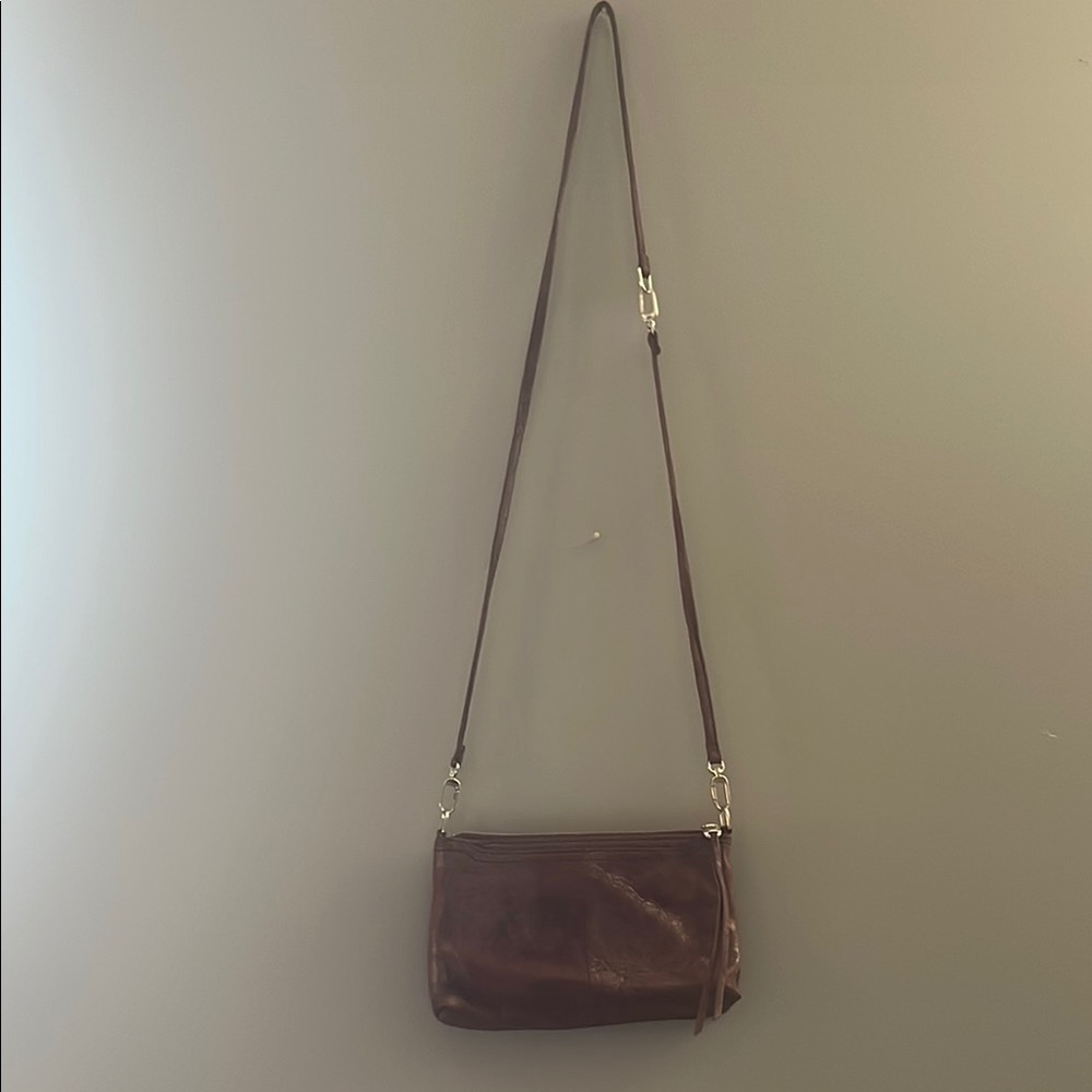 HOBO Rich Burgandy Leather Crossbody Bag